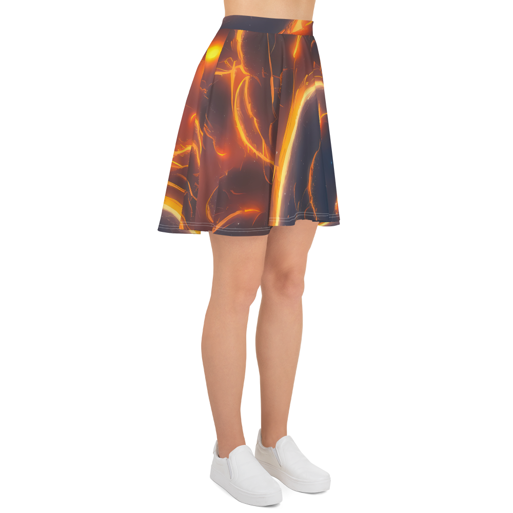 Skater Skirt - Inferno Spirals