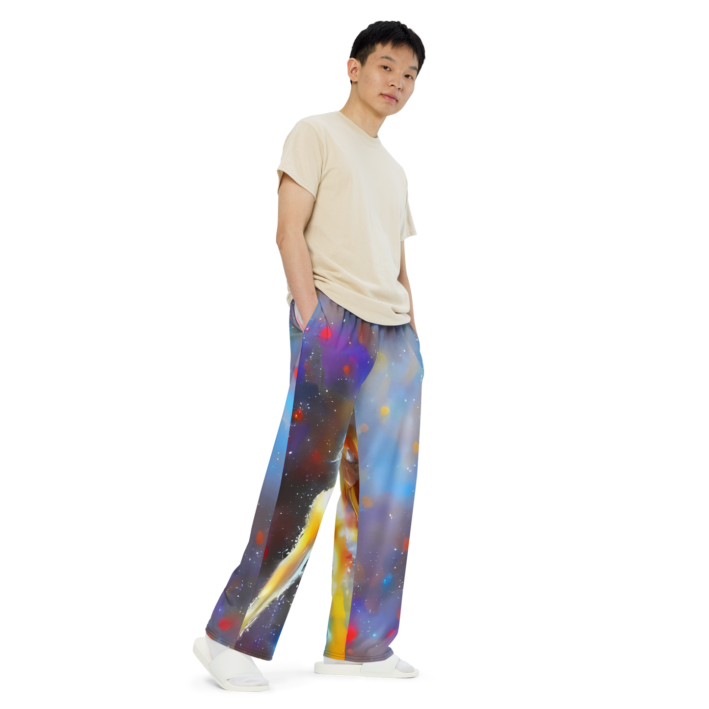 Wide-Leg Pants - Impressionist Drift