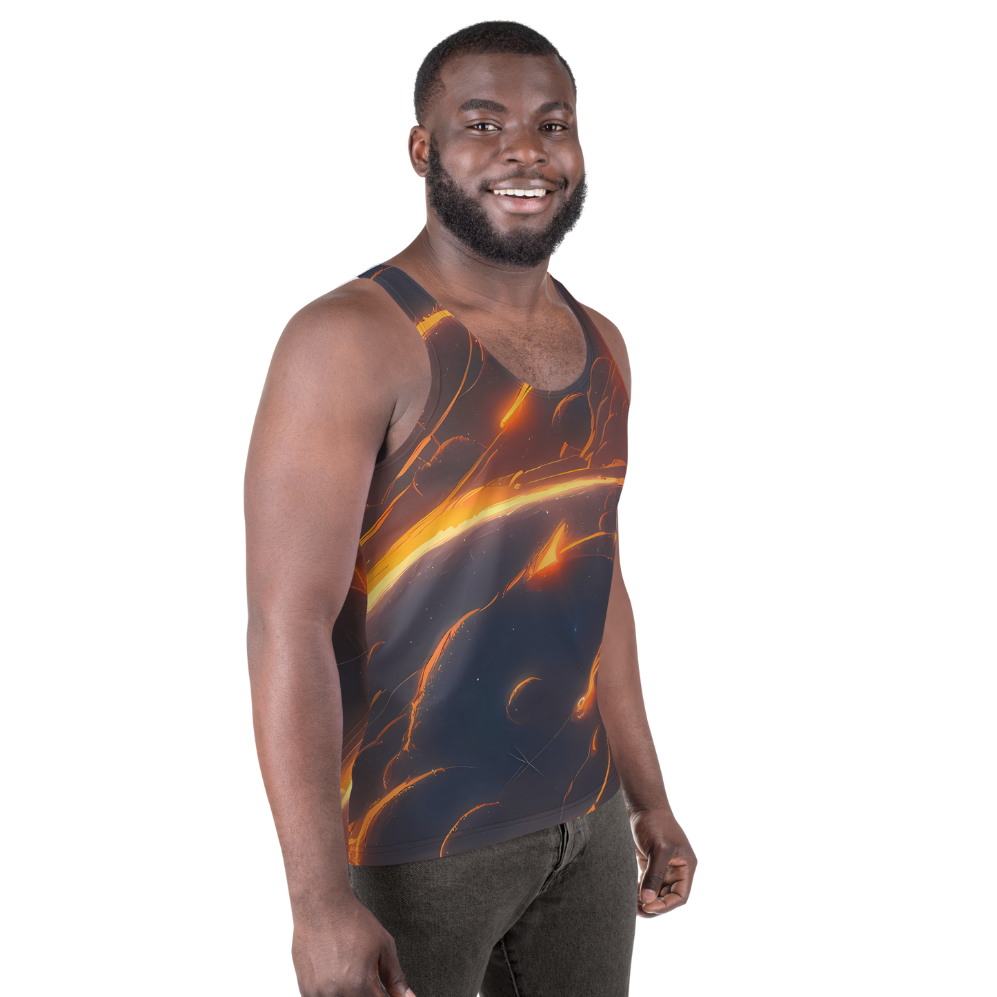 Men's Tank Top - Inferno Spirals