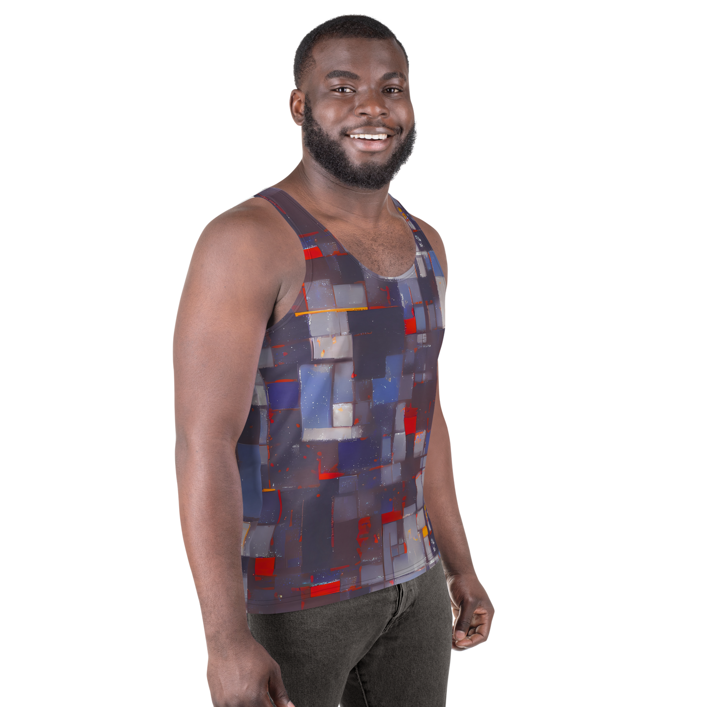Men's Tank Top - Cubist Rhythm