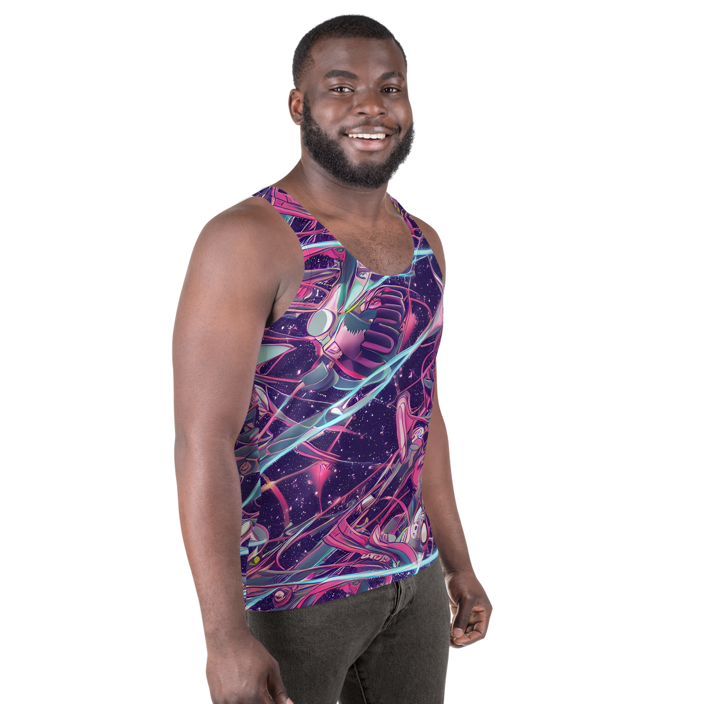 Men's Tank Top - Neo-Tokyo Twirl
