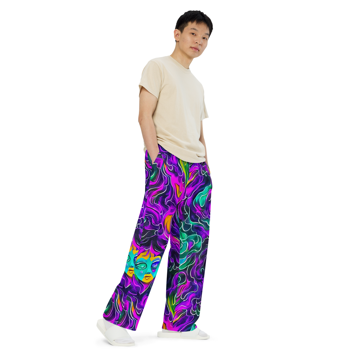 Wide-Leg Pants - Vortex Dream