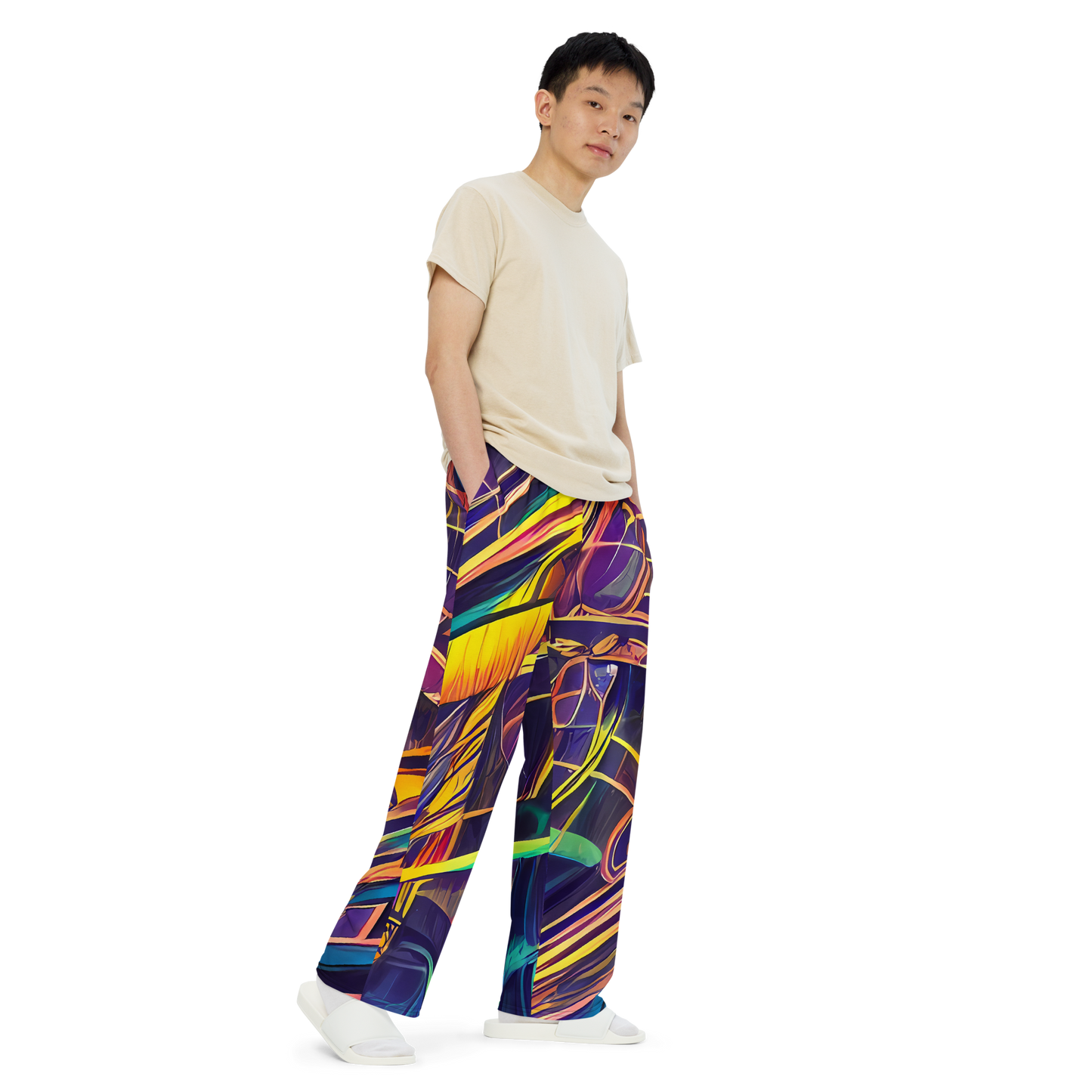 Wide-Leg Pants - Vector Rhapsody