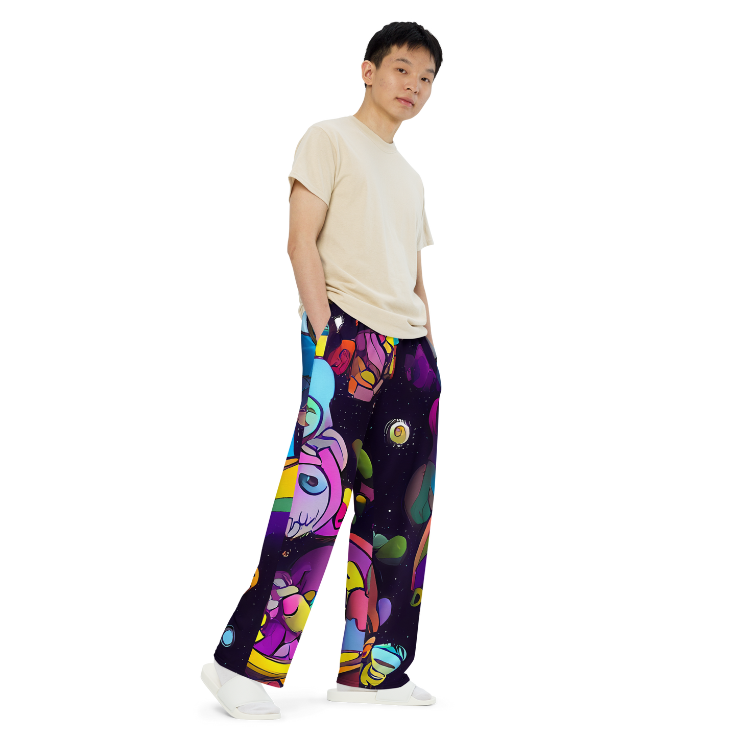 Wide-Leg Pants - Galactic Playground