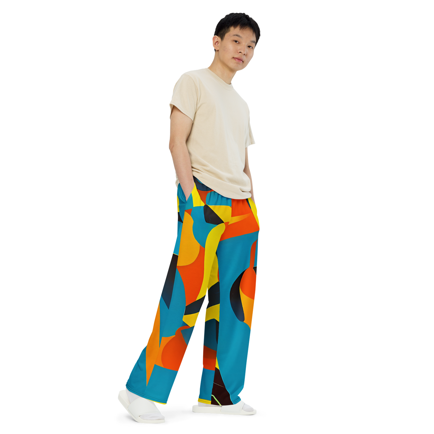 Wide-Leg Pants - Fragmented Rhapsody