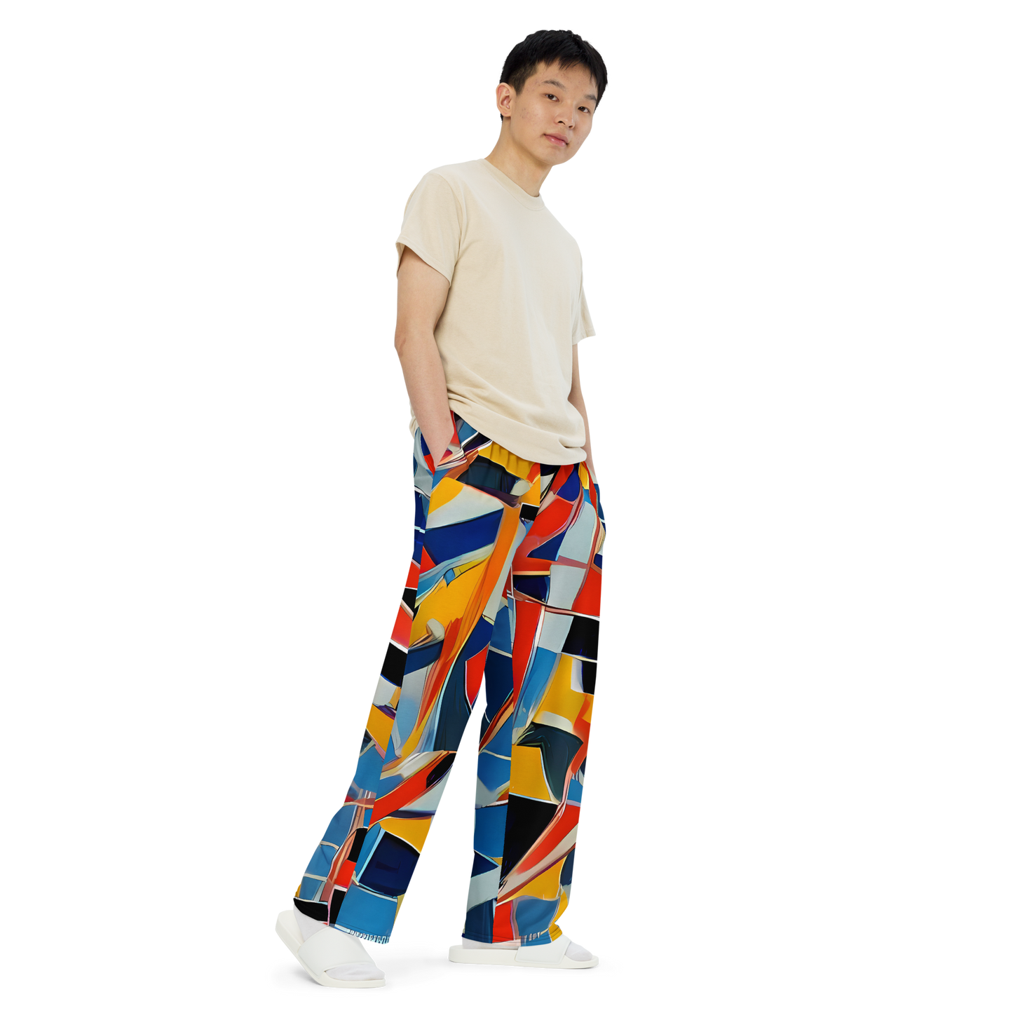 Wide-Leg Pants - Abstract Mingle