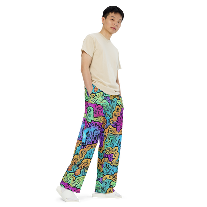 Wide-Leg Pants - Intergalactic Graffiti