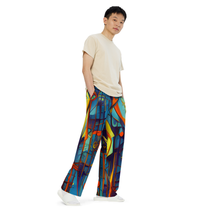 Wide-Leg Pants - Abstract Eddy