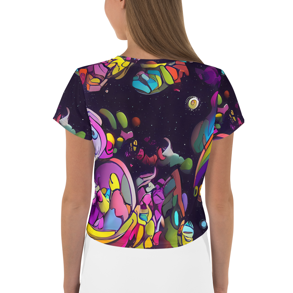 Women's Crop Tee - Galactic Playground