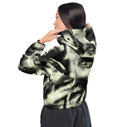 Women's Cropped Windbreaker - Shadowed Mystique