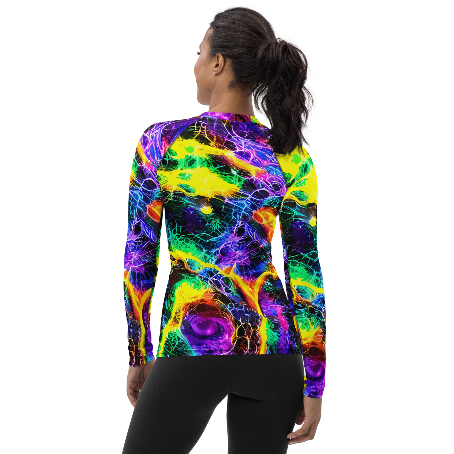 Women's Rash Guard - Vivid Veil