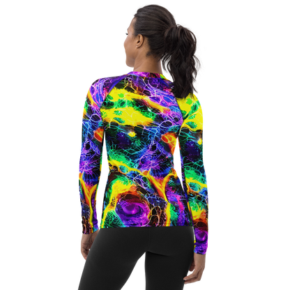 Women's Rash Guard - Vivid Veil