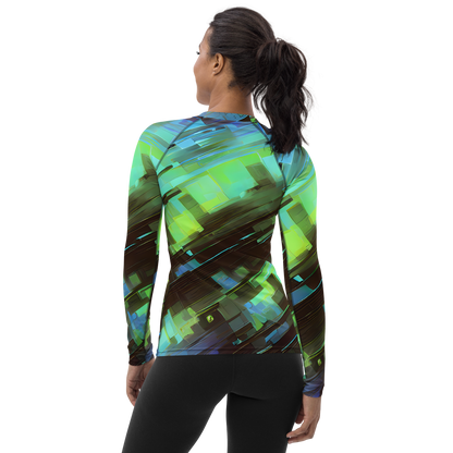 Women's Rash Guard - Cyber Shard