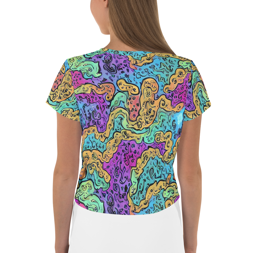 Women's Crop Tee - Intergalactic Graffiti