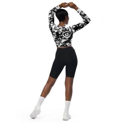 Long Sleeve Crop Top - Bernhard Swirl