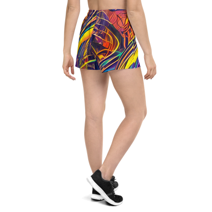 Women’s Athletic Shorts - Vector Rhapsody