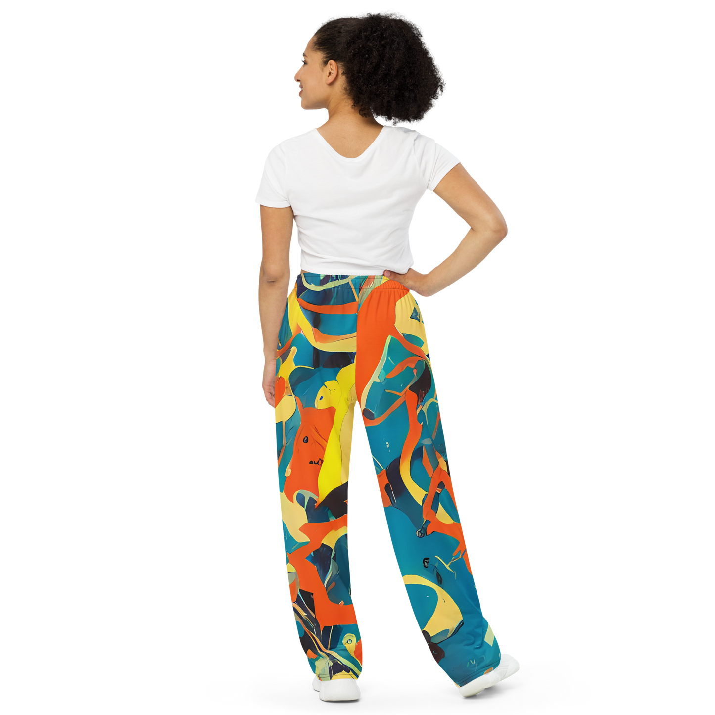 Wide-Leg Pants - Abstract Tango