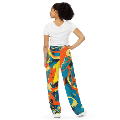 Wide-Leg Pants - Abstract Tango