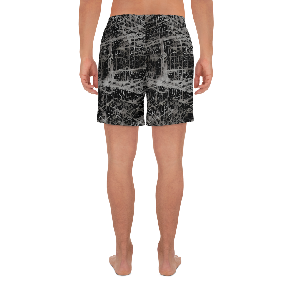 Men's Athletic Shorts - Monochrome Mesh