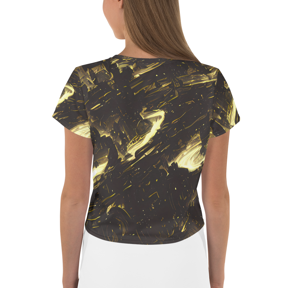 Women's Crop Tee - Oceanic Echo