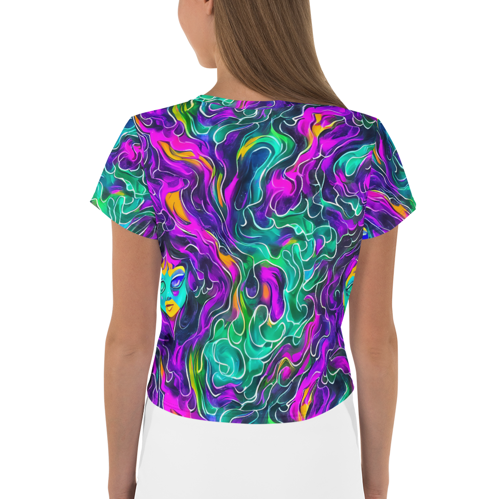 Women's Crop Tee - Vortex Dream