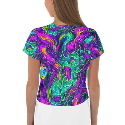 Women's Crop Tee - Vortex Dream