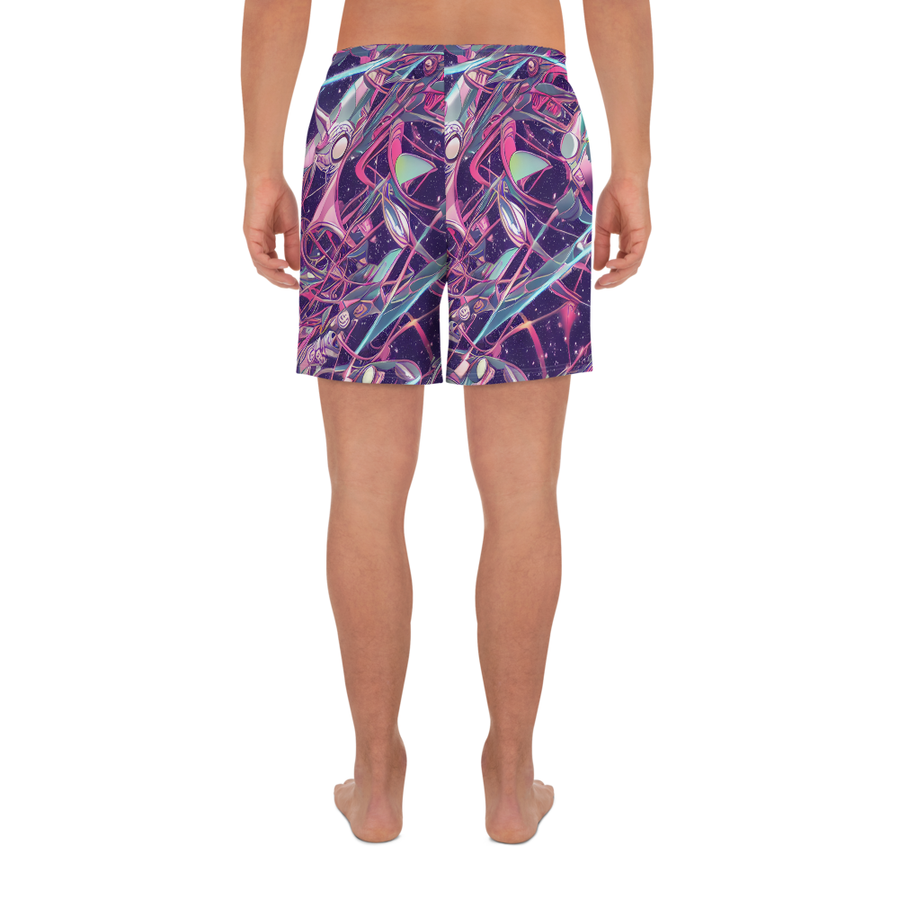 Men's Athletic Shorts - Neo-Tokyo Twirl