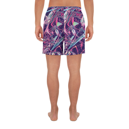 Men's Athletic Shorts - Neo-Tokyo Twirl