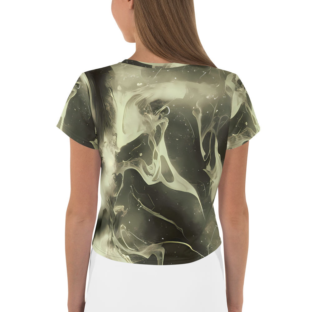 Women's Crop Tee - Biomech Whirl