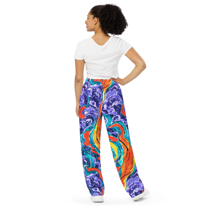 Wide-Leg Pants - Galactic Waves