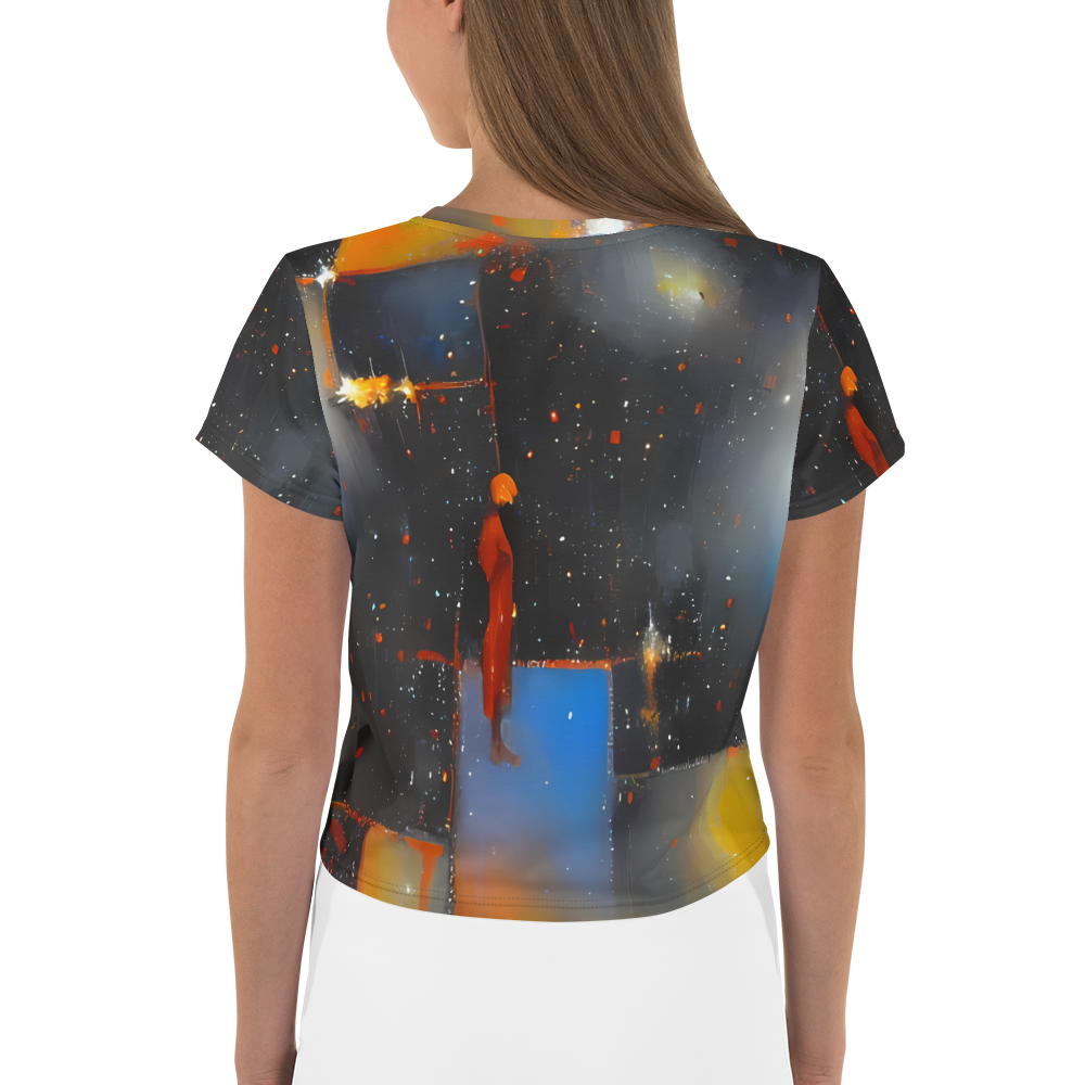 Women's Crop Tee - Monet's Matrix