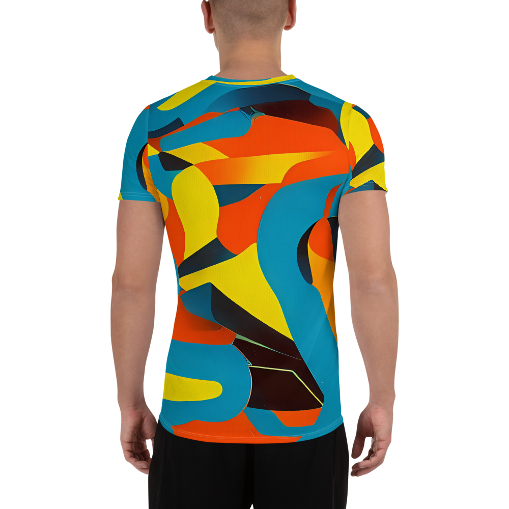 Men's Athletic T-Shirt - Fragmented Rhapsody