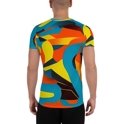 Men's Athletic T-Shirt - Fragmented Rhapsody