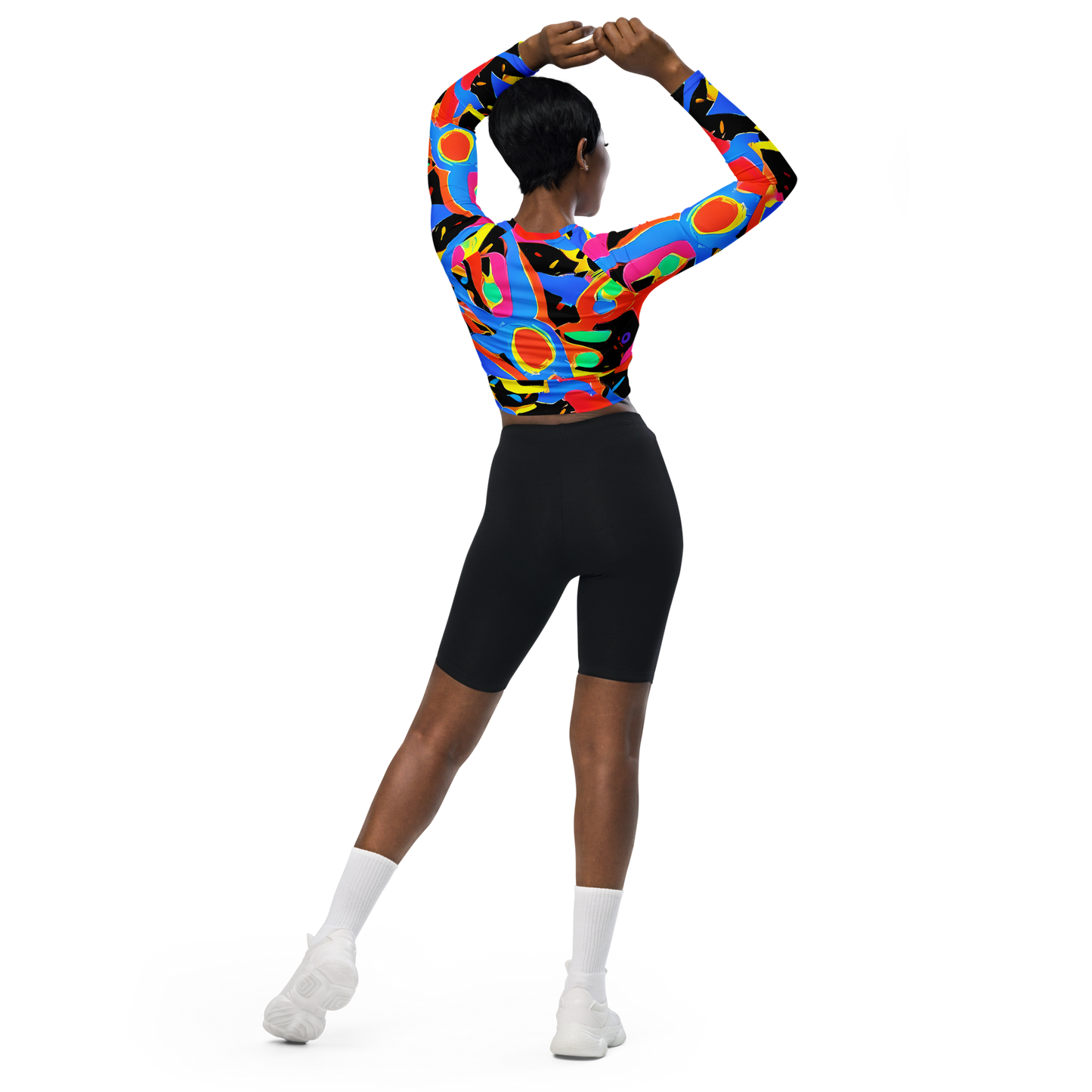 Long Sleeve Crop Top - Orbit Opus
