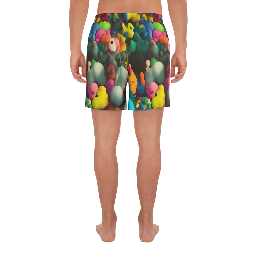 Men's Athletic Shorts - Bubble Pop Art