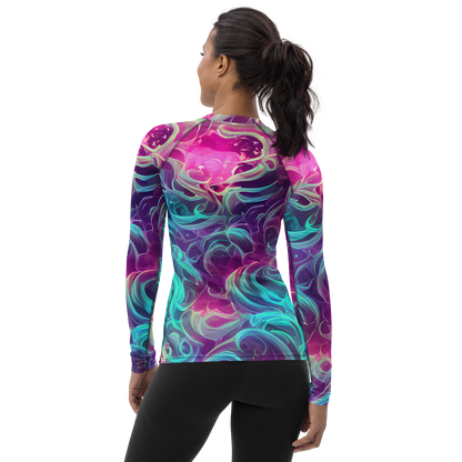 Women's Rash Guard - Galactic Bloom