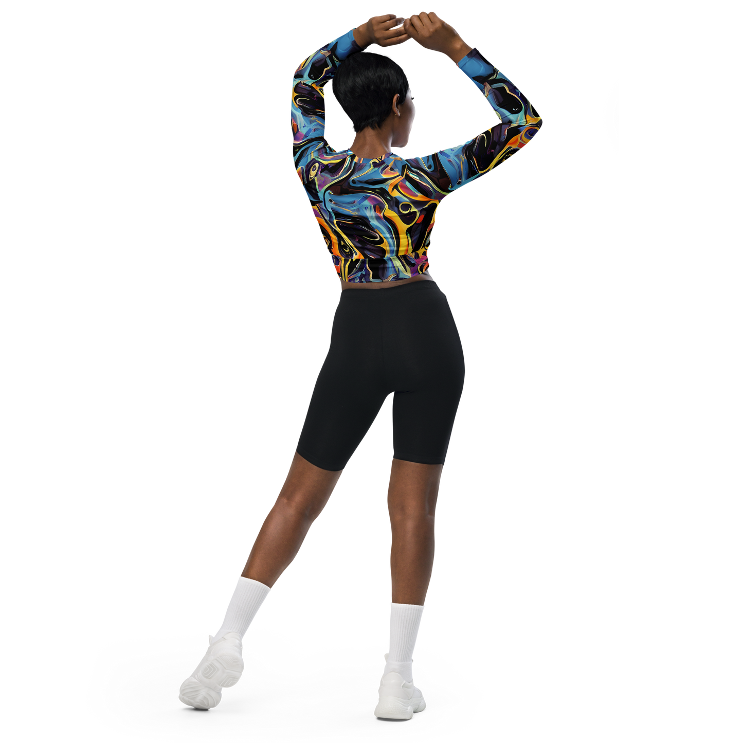 Long Sleeve Crop Top - Newtonian Rhapsody