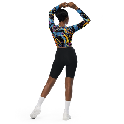 Long Sleeve Crop Top - Newtonian Rhapsody