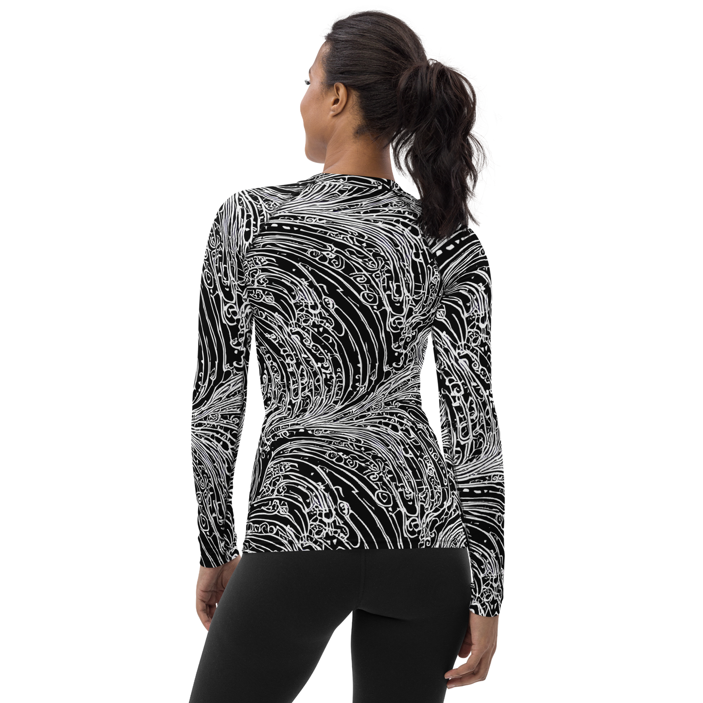 Women's Rash Guard - Stellar Tsunami