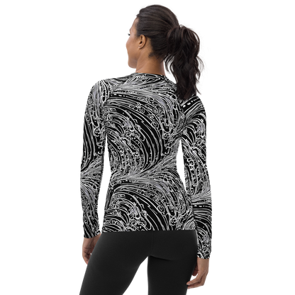 Women's Rash Guard - Stellar Tsunami