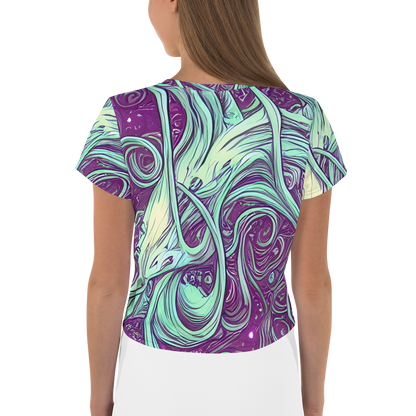 Women's Crop Tee - Temple Swirls