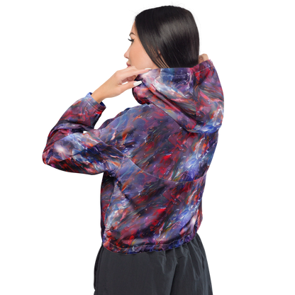 Women's Cropped Windbreaker - Nihei Nightscape