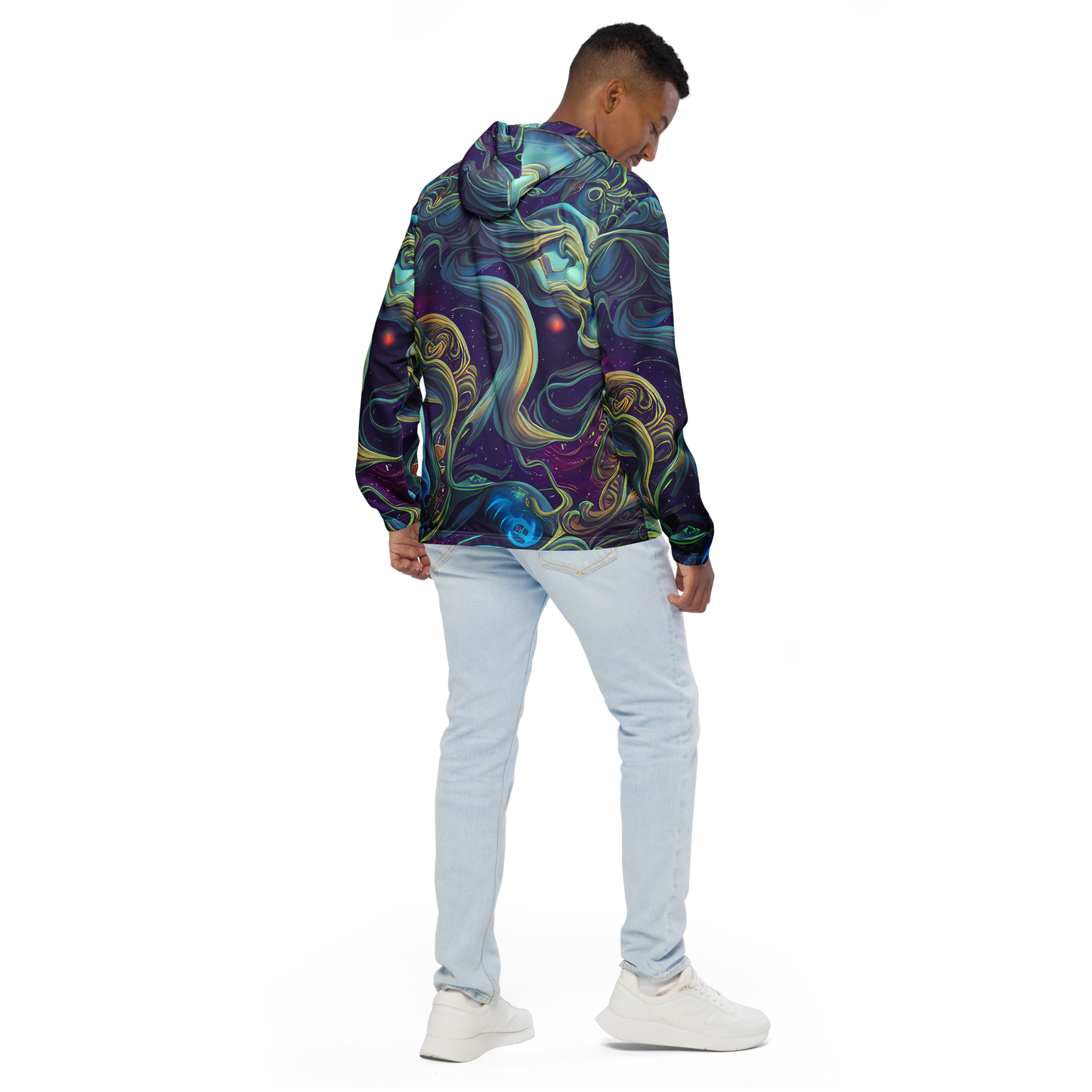 Men's Windbreaker - Stellar Waves