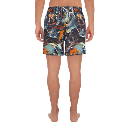 Men's Athletic Shorts - Neo-Splash Labyrinth