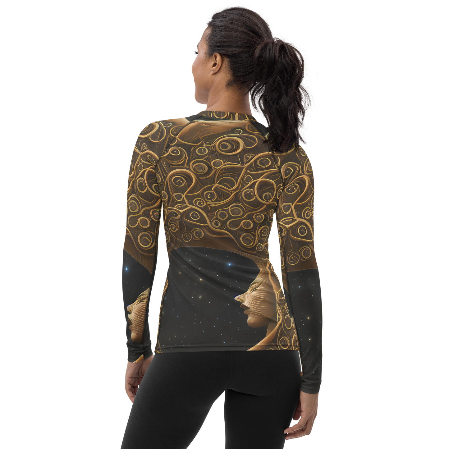 Women's Rash Guard - Ethereal Coils