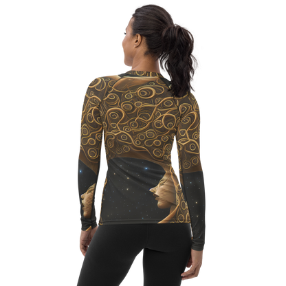 Women's Rash Guard - Ethereal Coils