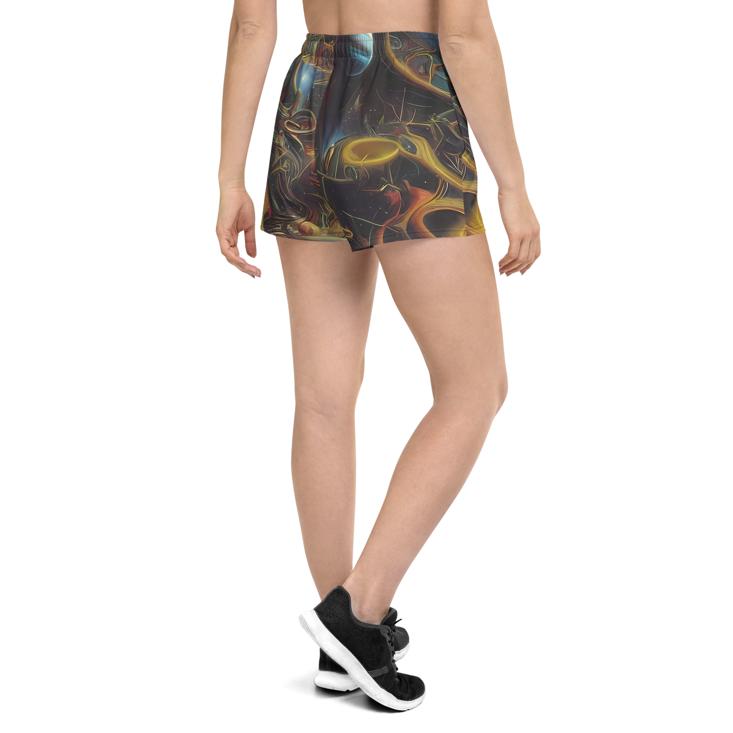 Women’s Athletic Shorts - Galactic Swirl