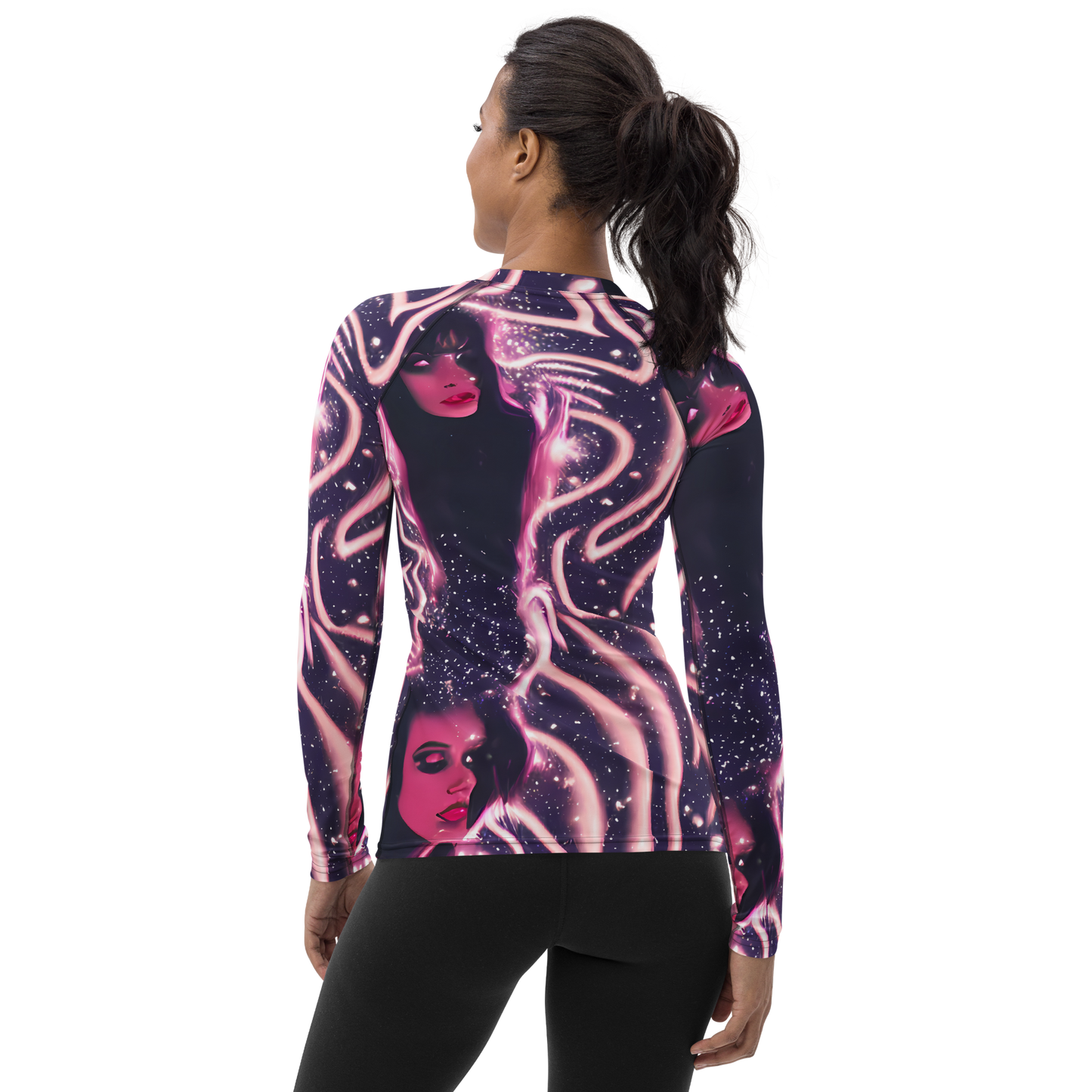 Women's Rash Guard - Stardust Siren