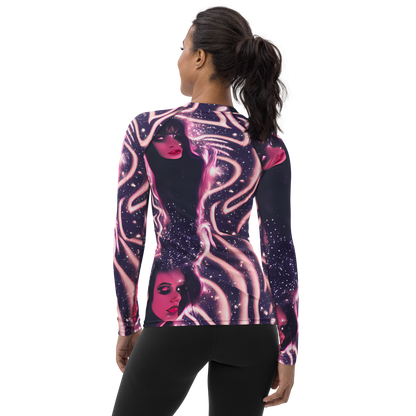 Women's Rash Guard - Stardust Siren