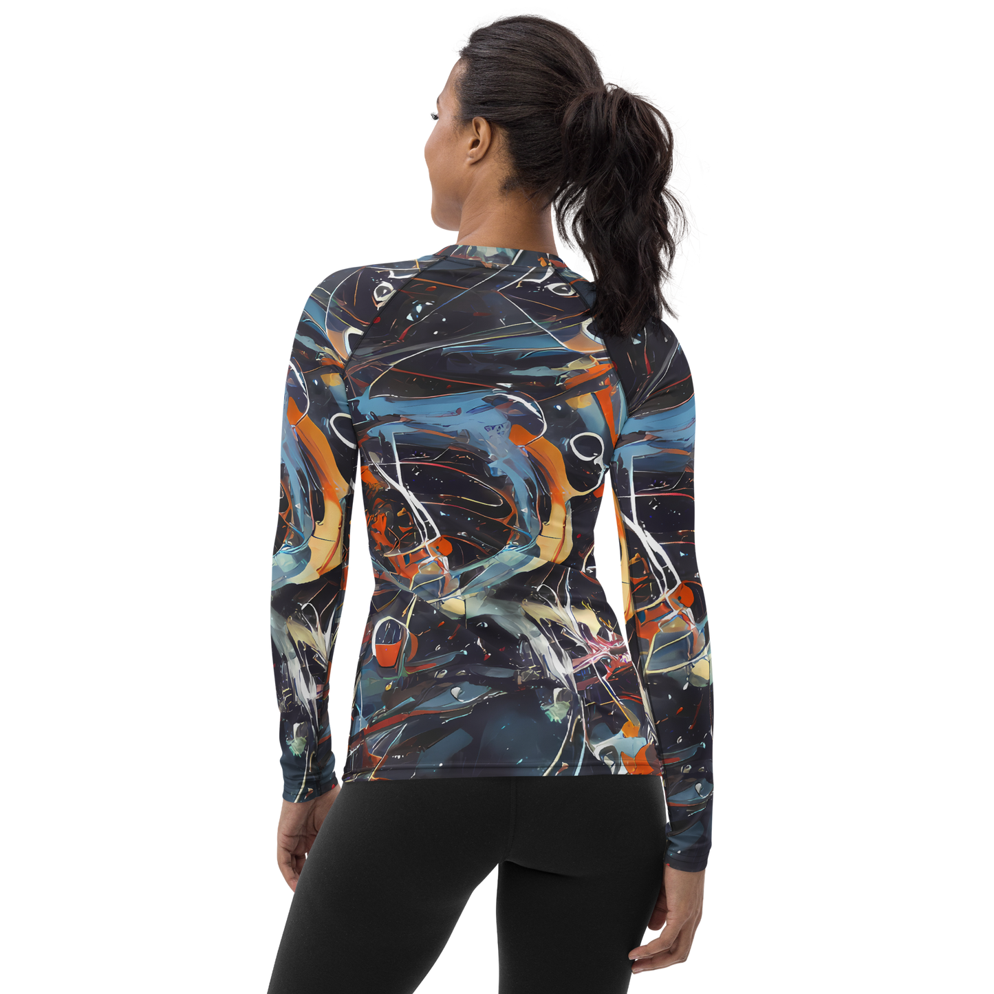 Women's Rash Guard - Neo-Splash Labyrinth